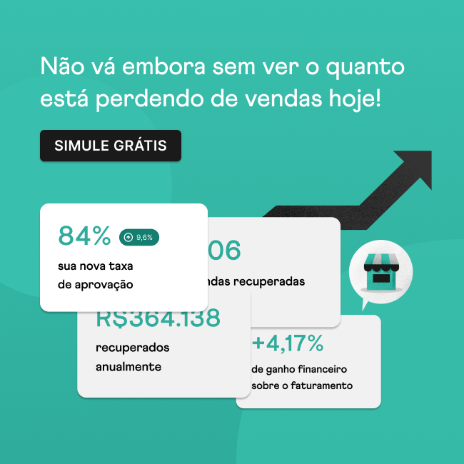 Não vá embora sem ver o quanto está perdendo de vendas hoje. Simule grátis!